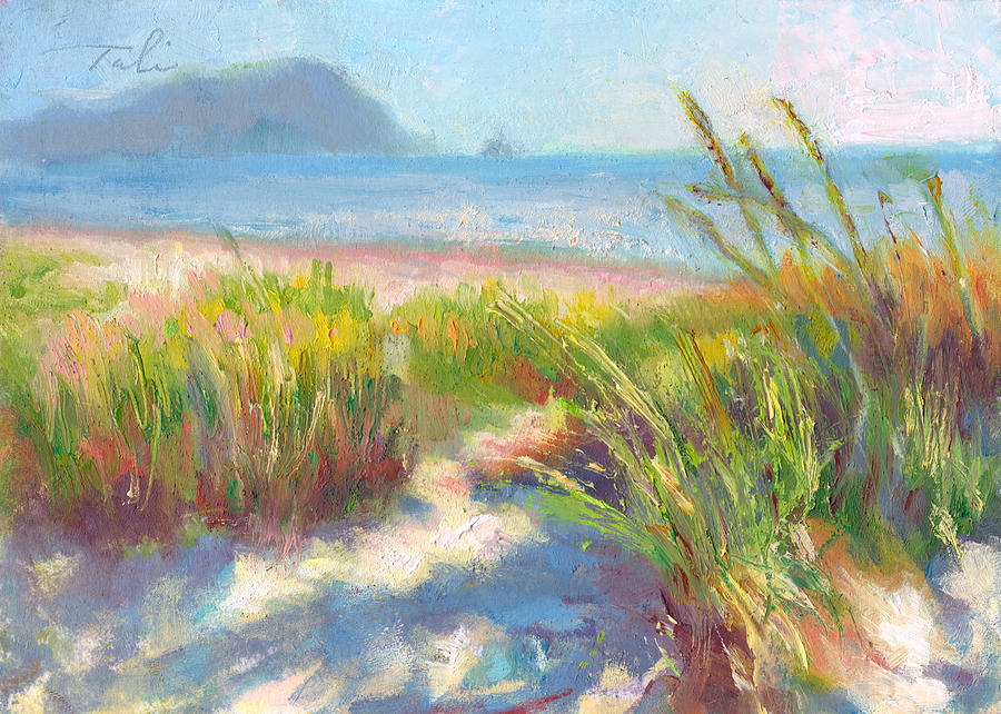 900x642 Seaside Afternoon Painting By Talya Johnson - Seaside Painting