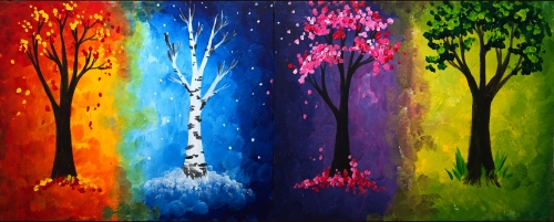 500x201 Seasons Partner Painting Paint Nite Event - Seasons Painting