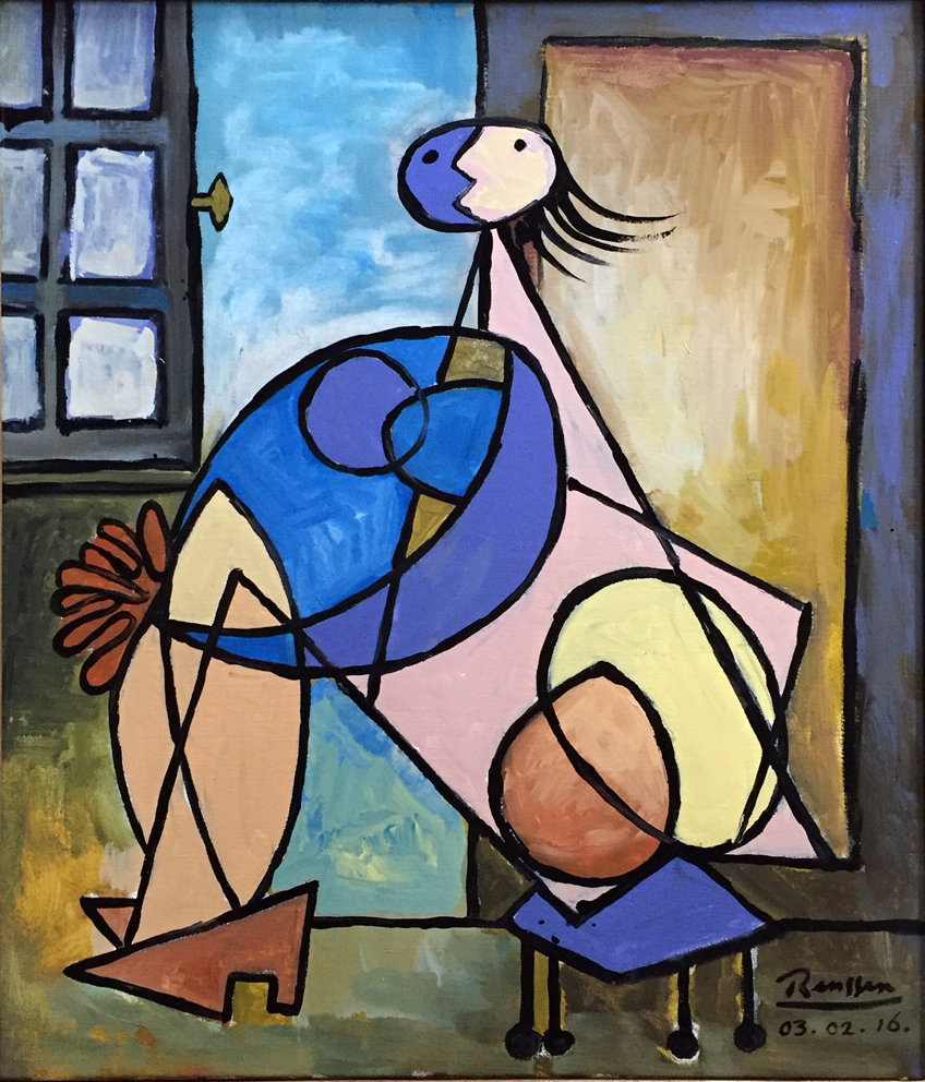 848x992 Seated Woman In Front Of A Window - Seated Woman Painting
