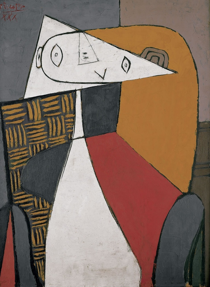 736x1006 Artwork By Pablo Picasso - Seated Woman Painting
