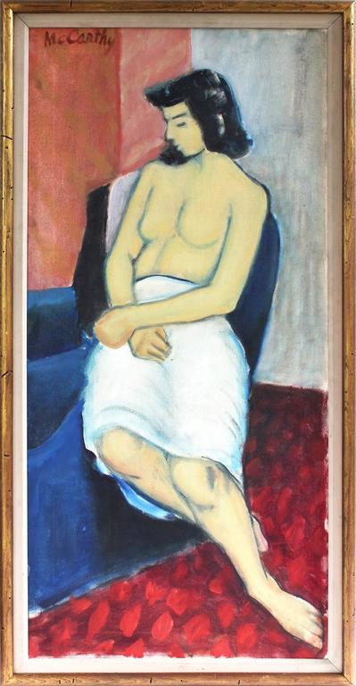 399x768 Francis Mccarthy - Seated Woman Painting
