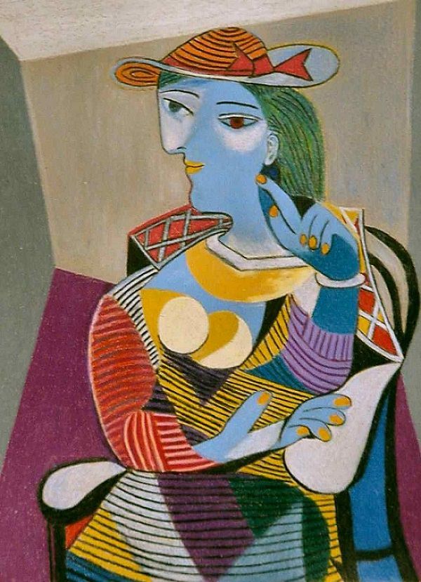 600x829 Seated Woman, 1937 By Pablo Picasso - Seated Woman Painting