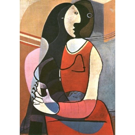 458x458 Seated Woman 1927 By Pablo Picasso Oil Painting Art Gallery - Seated Woman Painting