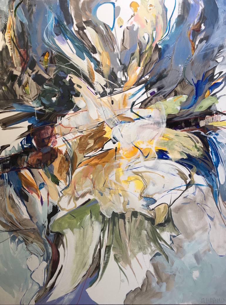 770x1037 Saatchi Art Seaweed Wrestle Painting By Jeffrey Fitzgerald - Seaweed Painting