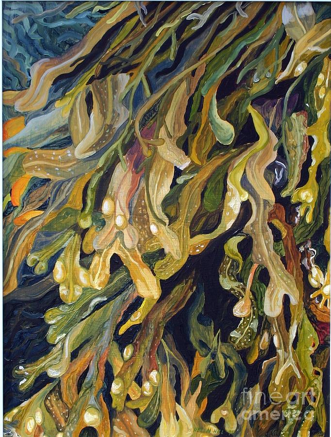 682x900 Seaweed Painting By Helen Shideler - Seaweed Painting