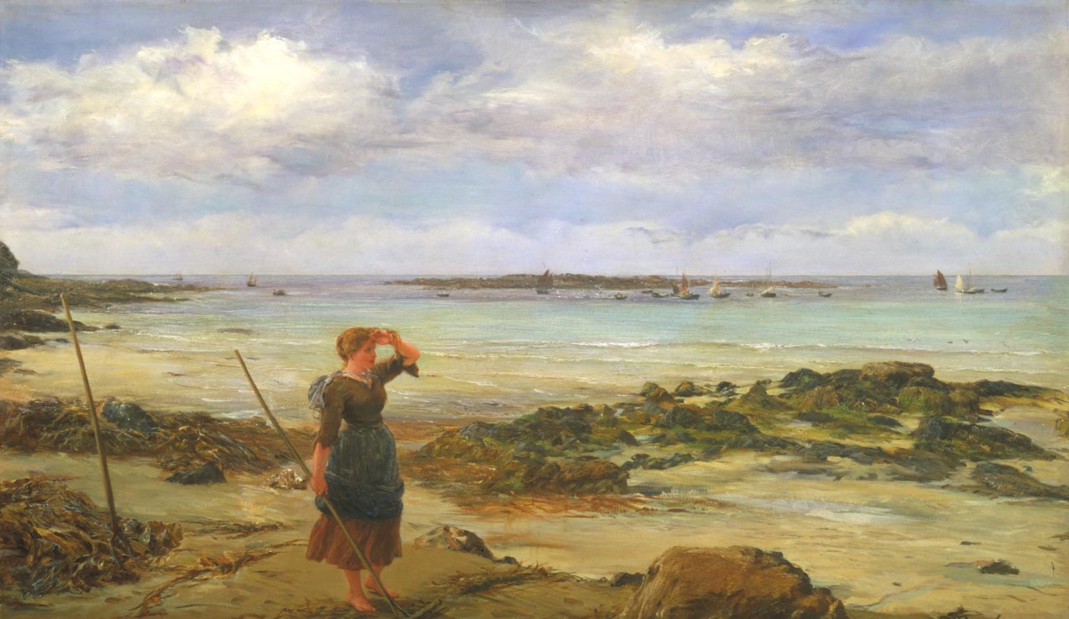 1536x890 The Seaweed Raker', James Clarke Hook, 1889 Tate - Seaweed Painting