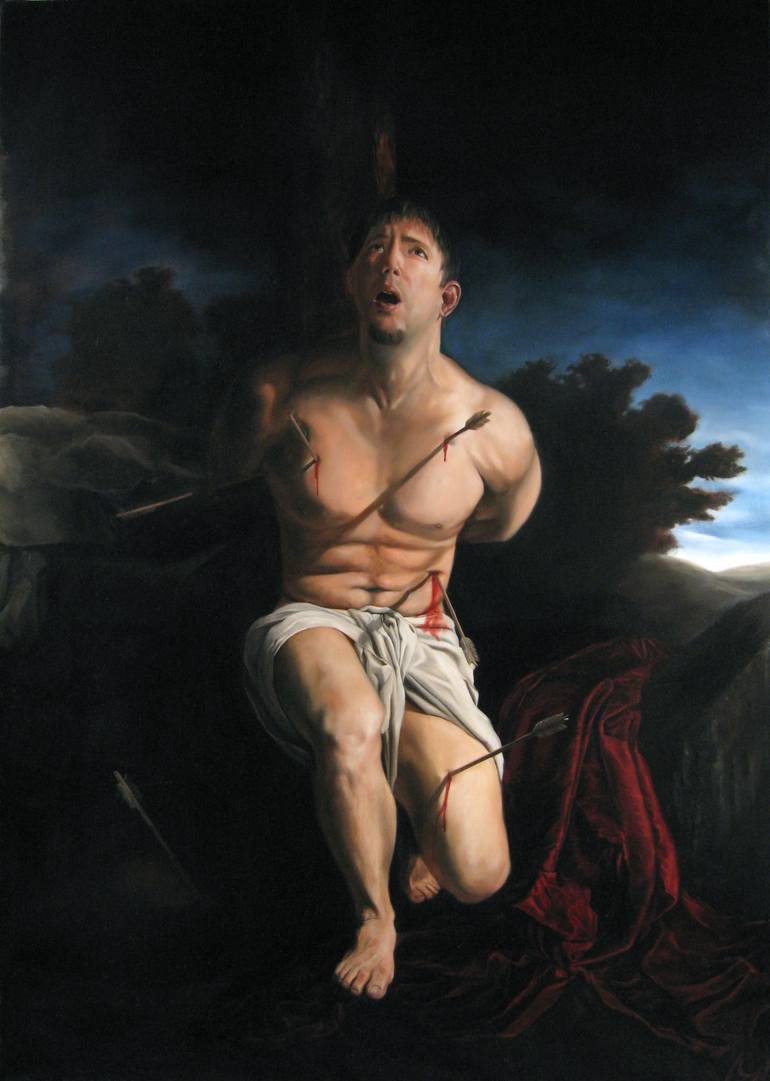 770x1081 Saatchi Art St. Sebastian Painting By Eric Armusik - Sebastian Painting