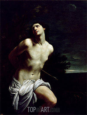 303x400 Saint Sebastian Guido Reni Painting Reproduction 8233 Topofart - Sebastian Painting