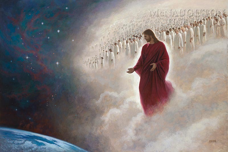 800x533 Parting The Veil (The Second Coming) - Second Coming Of Christ Painting