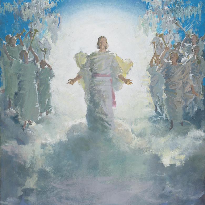 780x780 A Legacy In The Making The Paint Studies Of Harry Anderson - Second Coming Of Christ Painting