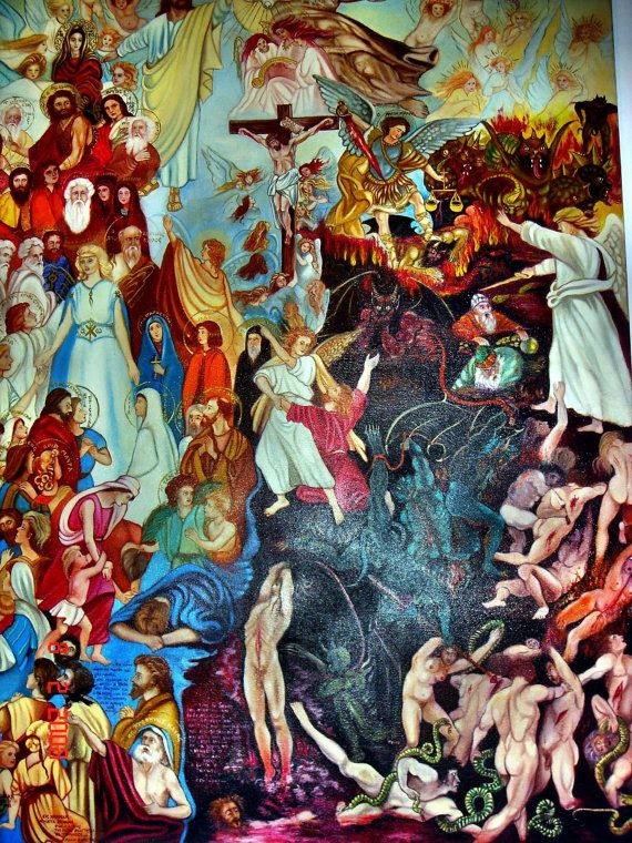 570x760 The Second Coming Of Jesus Original Oil Painting Oil - Second Coming Of Christ Painting