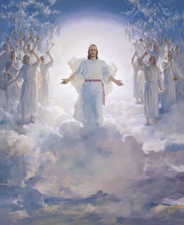 365x447 The Second Coming - Second Coming Of Christ Painting