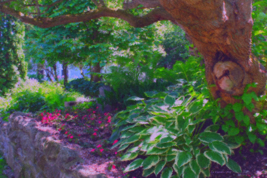 900x600 Return To The Secret Garden Painting By Liz Evensen - Secret Garden Painting