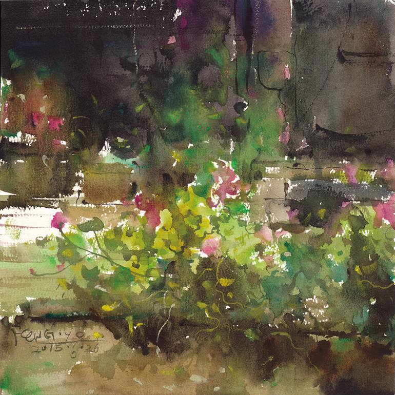 770x770 Saatchi Art Secret Garden Painting By Yuechen Feng - Secret Garden Painting
