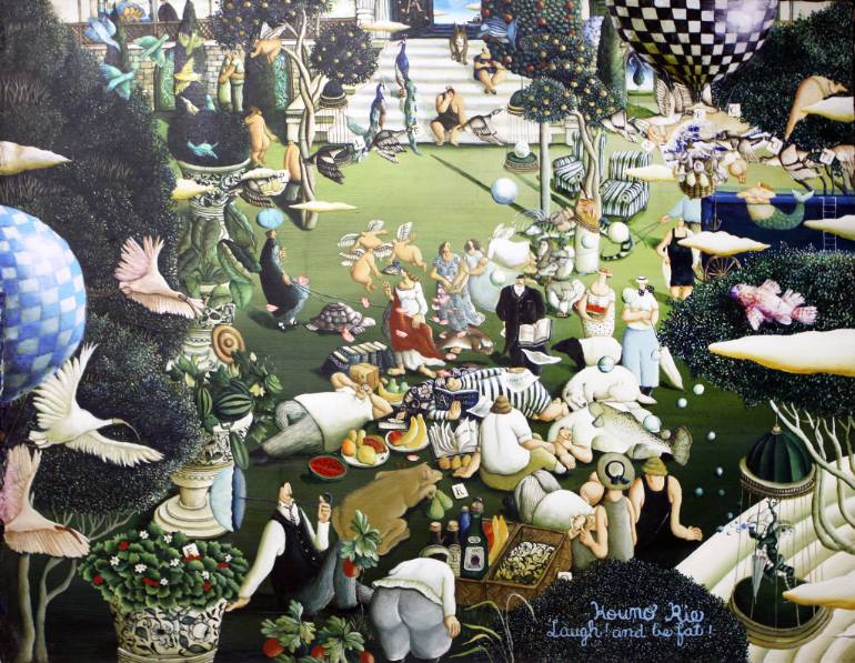 770x597 Saatchi Art Stories Of The Secret Garden. Painting By Rie Kono - Secret Garden Painting