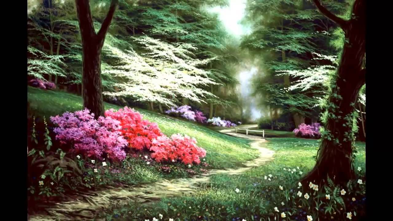 1280x720 Secret Garden (Painting) (Egidio Antonaccio - Secret Garden Painting