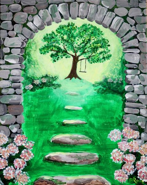 477x600 J. Red Amp Co. Painting Night - Secret Garden Painting