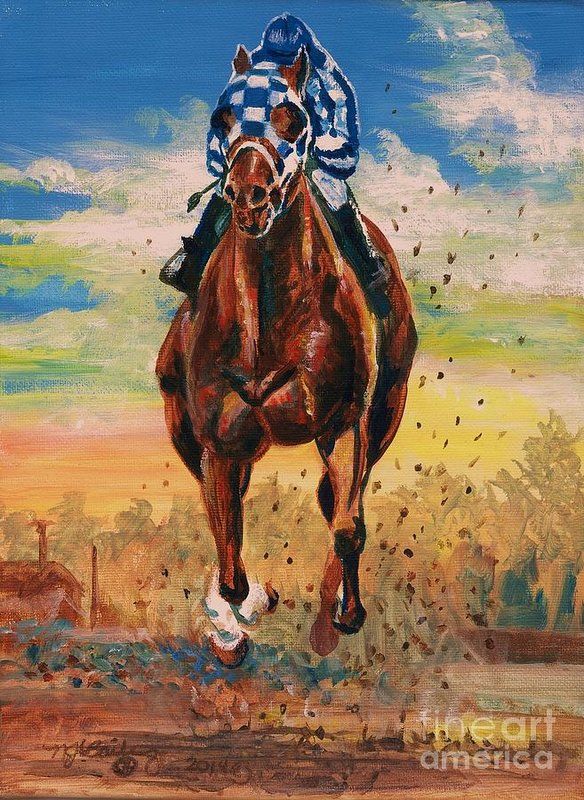 584x800 Secretariat - Secretariat Painting