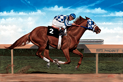 400x267 Secretariat Art,originals,prints Suchiu Art - Secretariat Painting