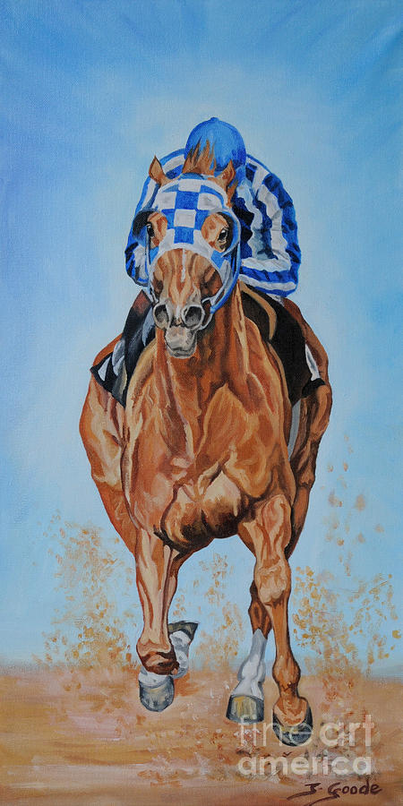 450x900 Secretariat Painting By Jana Goode - Secretariat Painting