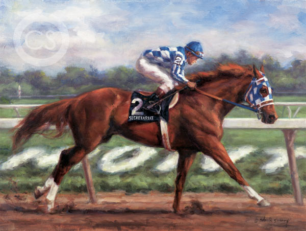 600x452 Secretariat - Secretariat Painting