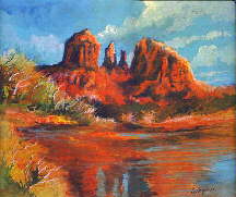 216x181 Sedona Acrylic Paintings - Sedona Painting