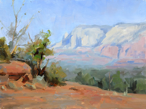 500x373 Closed Landscape Workshop Sedona Arts Center Sedona, Az - Sedona Painting