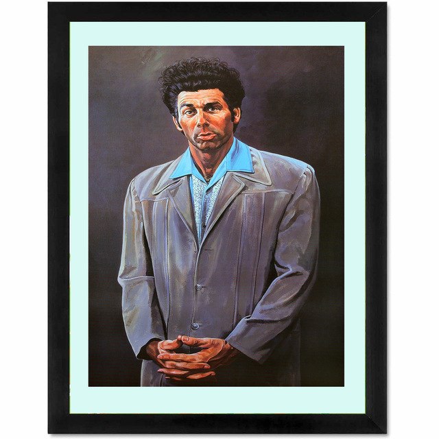 640x640 Seinfeld Kramer Art Print Painting Poster Wall Pictures For Room - Seinfeld Kramer Painting