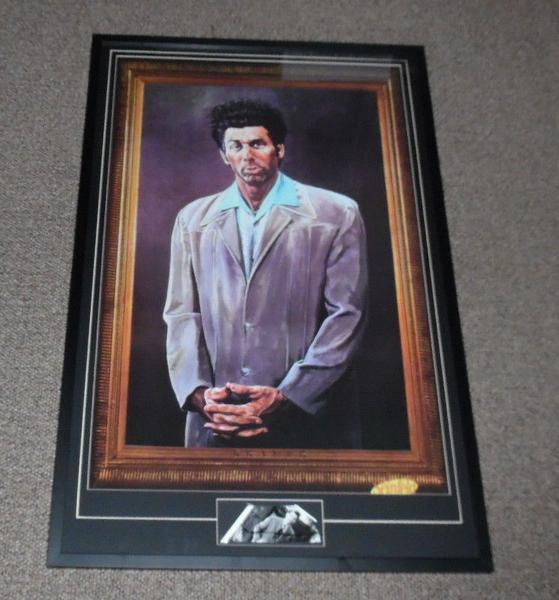 559x600 Jerry Seinfeld Signed Framed 32x39 Bee Movie Poster Jsa Steel - Seinfeld Kramer Painting
