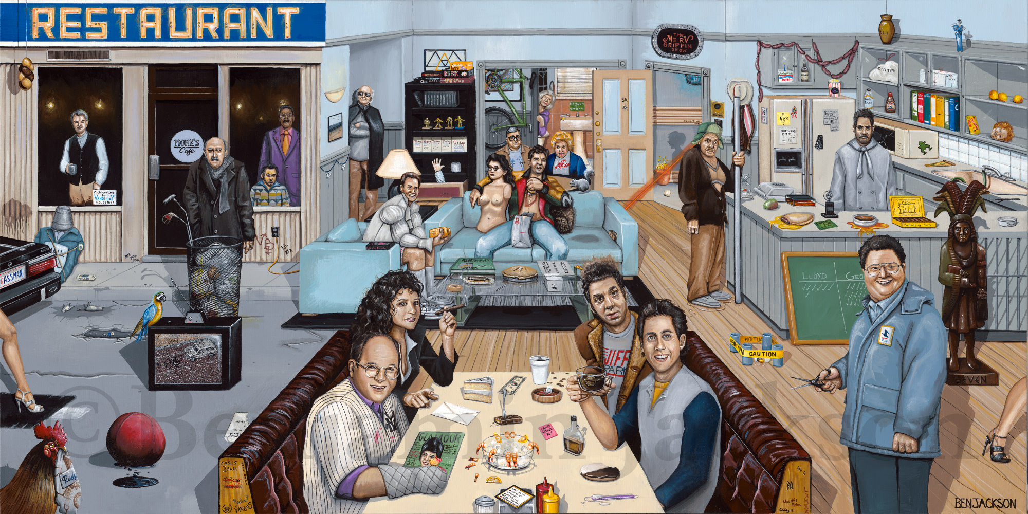 2000x1000 A Painting About This Seinfeld Painting Has 200 - Seinfeld Painting