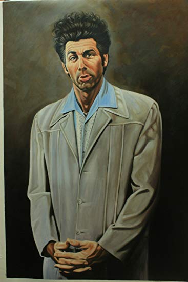 367x550 24x36 Cosmo Kramer Seinfeld Reproduction Oil Painting - Seinfeld Painting
