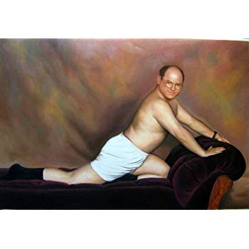350x350 24x36 George Costanza Seinfeld Real Oil Painting - Seinfeld Painting