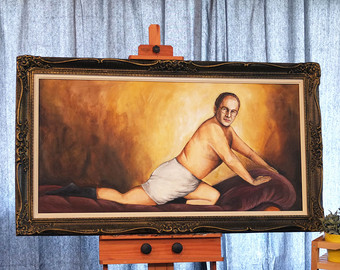 340x270 Monk's Cafe Seinfeld Jerry Seinfeld Art Print Tv - Seinfeld Painting George