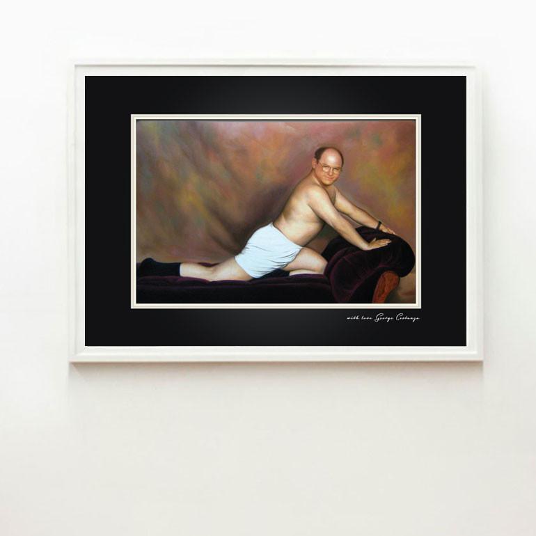 770x770 Seinfeld's The Package George Costsnza Poster Print - Seinfeld Painting George