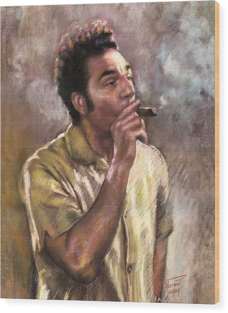452x618 Seinfeld Wood Prints And Seinfeld Wood Art Pixels - Seinfeld The Painting