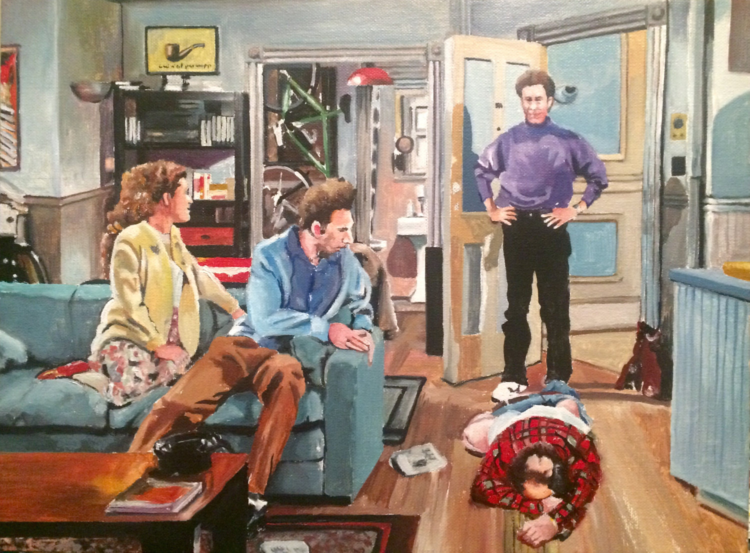 1500x1107 And You Want To Be My Latex Salesman Seinfeld Oil Painting - Seinfeld The Painting