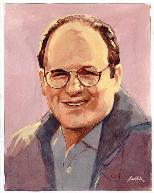 500x625 Illustration Art Painting Portrait Seinfeld Artists On Tumblr Jon - Seinfeld The Painting
