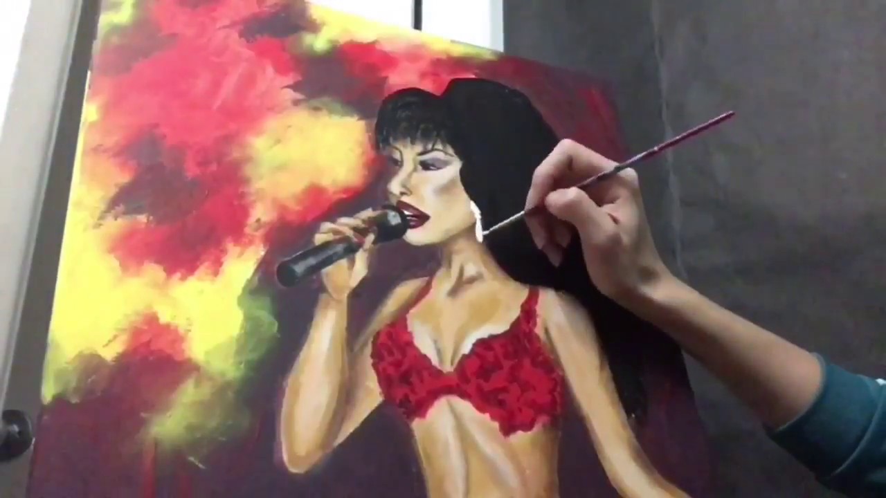 1280x720 Selena Quintanilla Painting Speed Art - Selena Quintanilla Painting