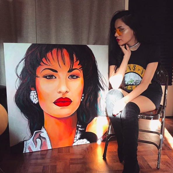 593x593 This Latina Artist Is Dominating Instagram With Her Iconic - Selena ...