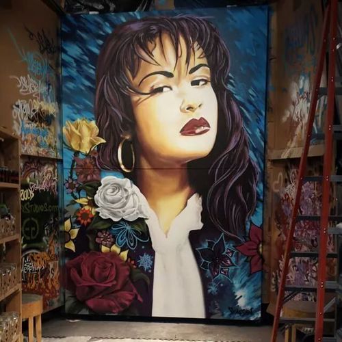 500x500 Como La Flor Via Tumblr On We Heart It - Selena Quintanilla Painting