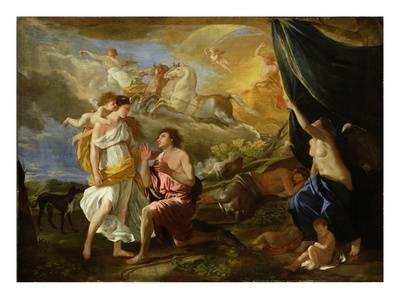 400x300 Selene And Endymion, C.1630 Giclee Print By Nicolas Poussin - Selene And Endymion Painting