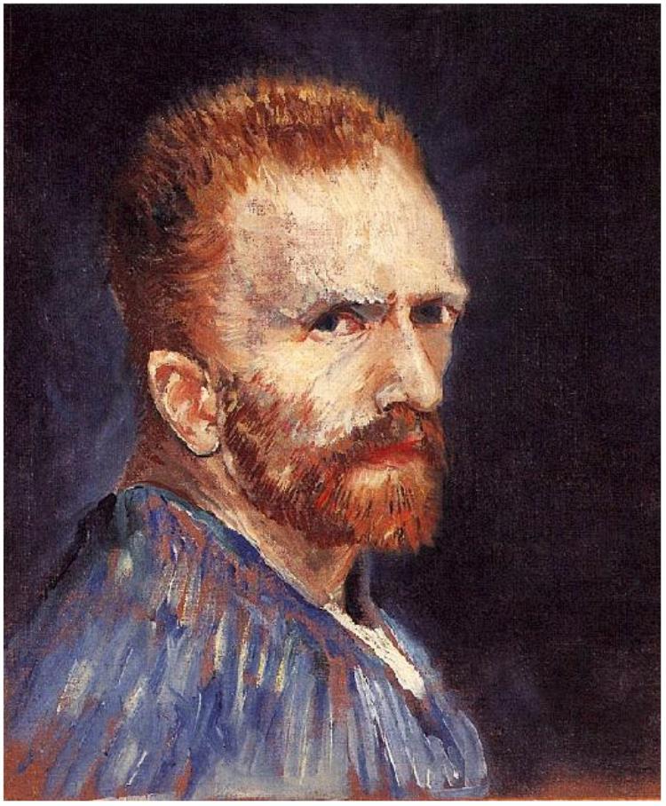 750x908 Self Portrait Vincent Van Gogh - Self Painting