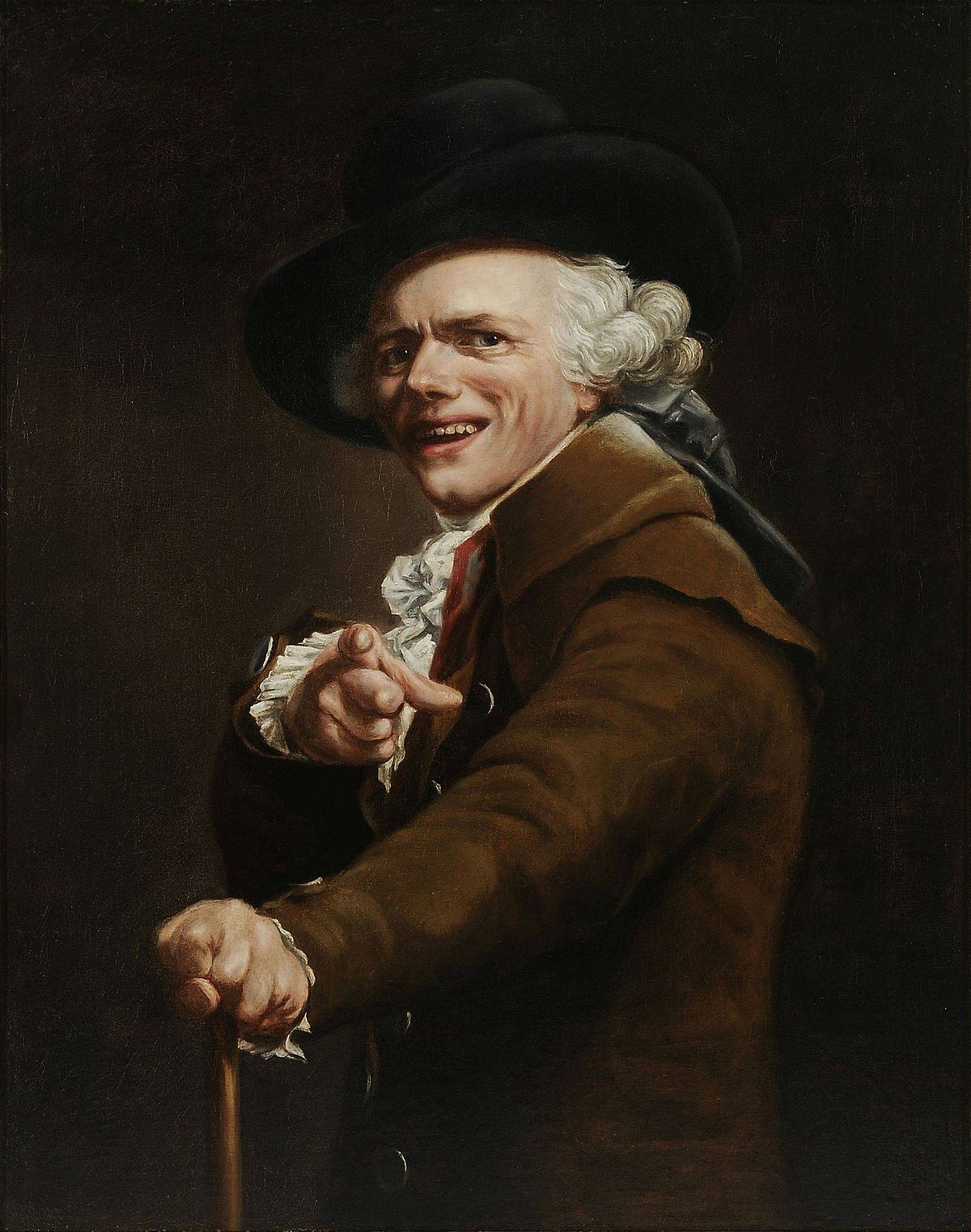 1200x1523 Joseph Ducreux - Self Portrait Painting
