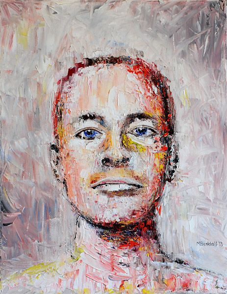 463x600 Michael Beddall Self Portrait - Self Portrait Painting
