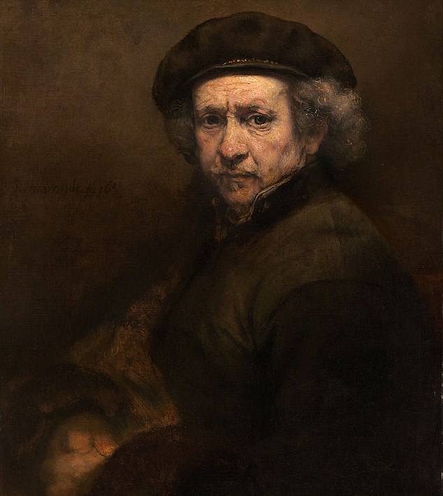 634x710 Rembrandt May Have Traced His Own Self Portraits Daily Mail Online - Self Portrait Painting