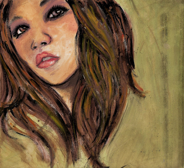 600x548 Self Portrait Painting By Xxrealitydeathwishxx - Self Portrait Painting