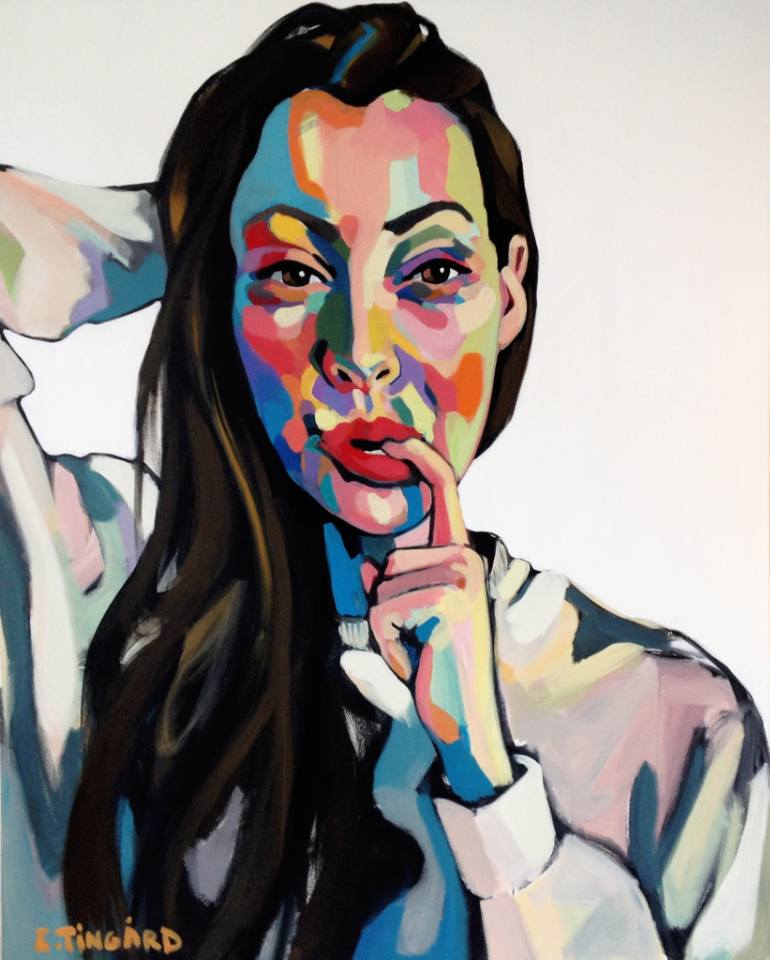 770x960 Saatchi Art Selfie Painting By Emma - Selfie Painting