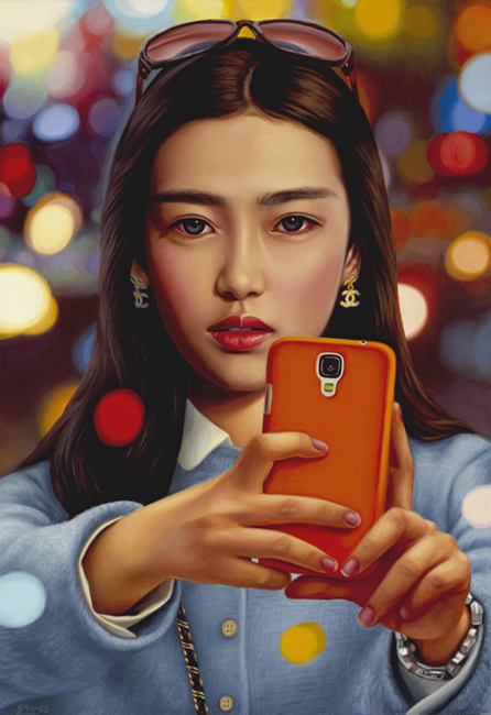 446x650 The Art Of Alex Gross - Selfie Painting