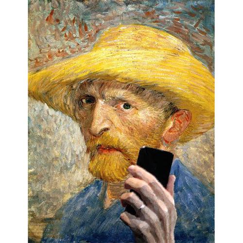 500x500 The Selfie Is It Art - Selfie Painting
