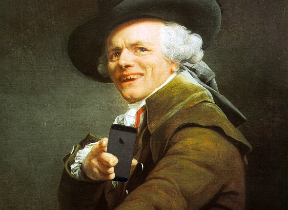 590x431 Classic Paintings As Selfies Klbj 93.7 Fm - Selfie Painting